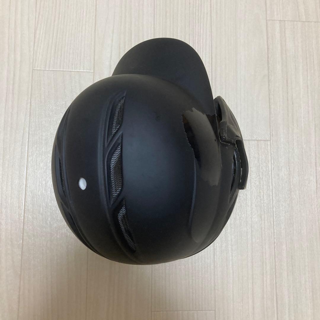 左打者用片耳フェイスガード付きヘルメット