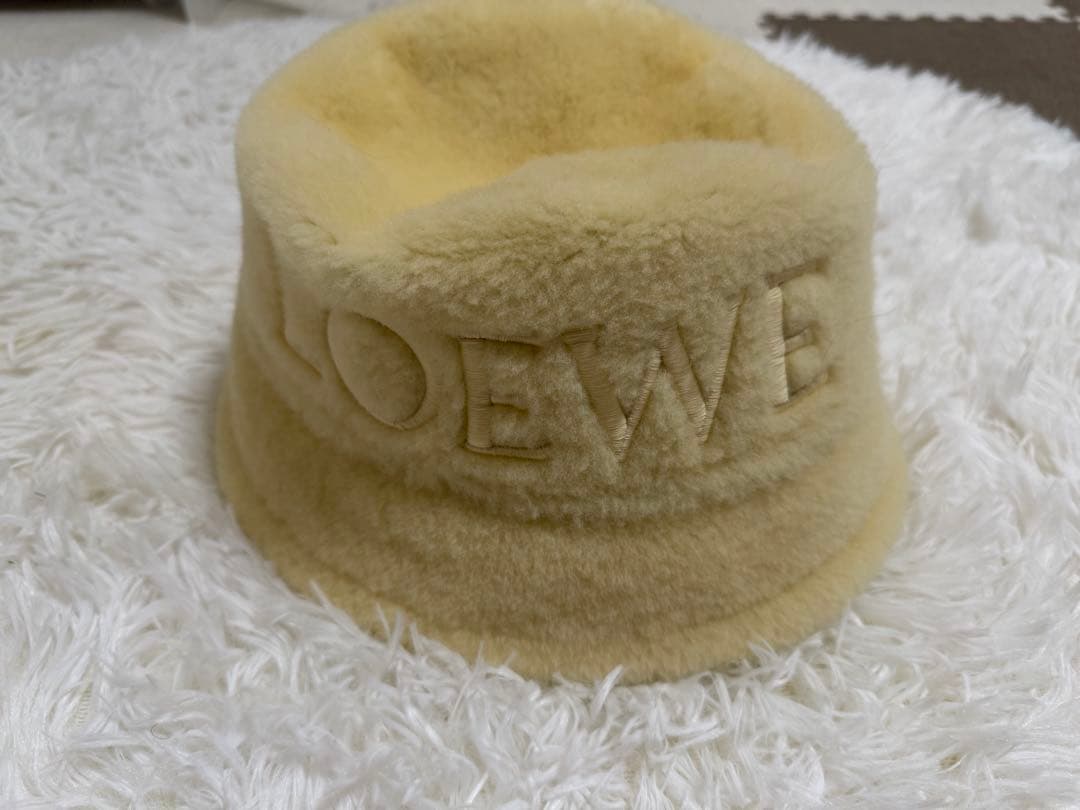LOEWE ロエベ バケットハット シアリング クリーム ホワイト 白