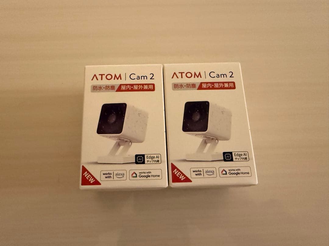【新品 未開封】防犯 監視 カメラ ATOM Cam 2 アトムカム　2個セット