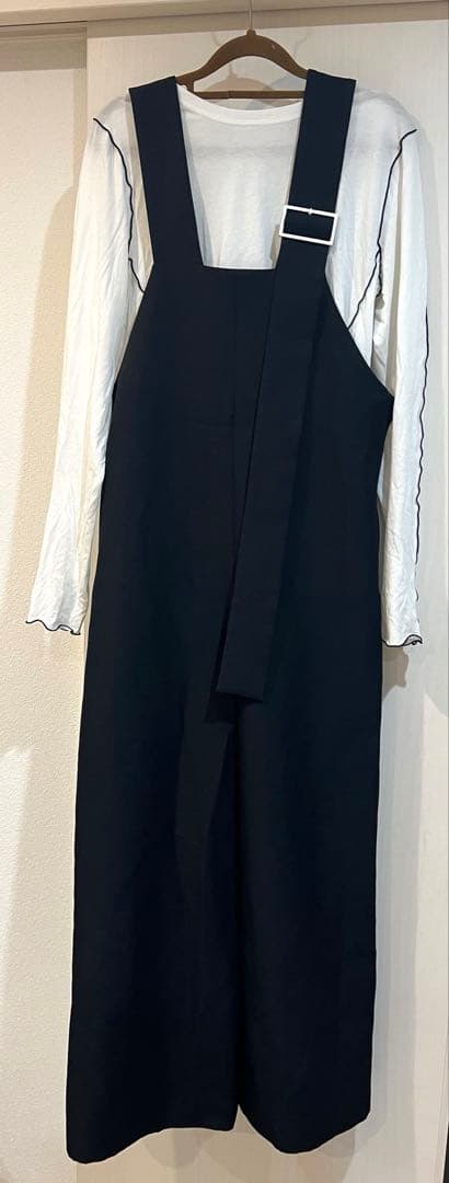 ベルテッドストラップロンパース　カラーステッチロンTセット