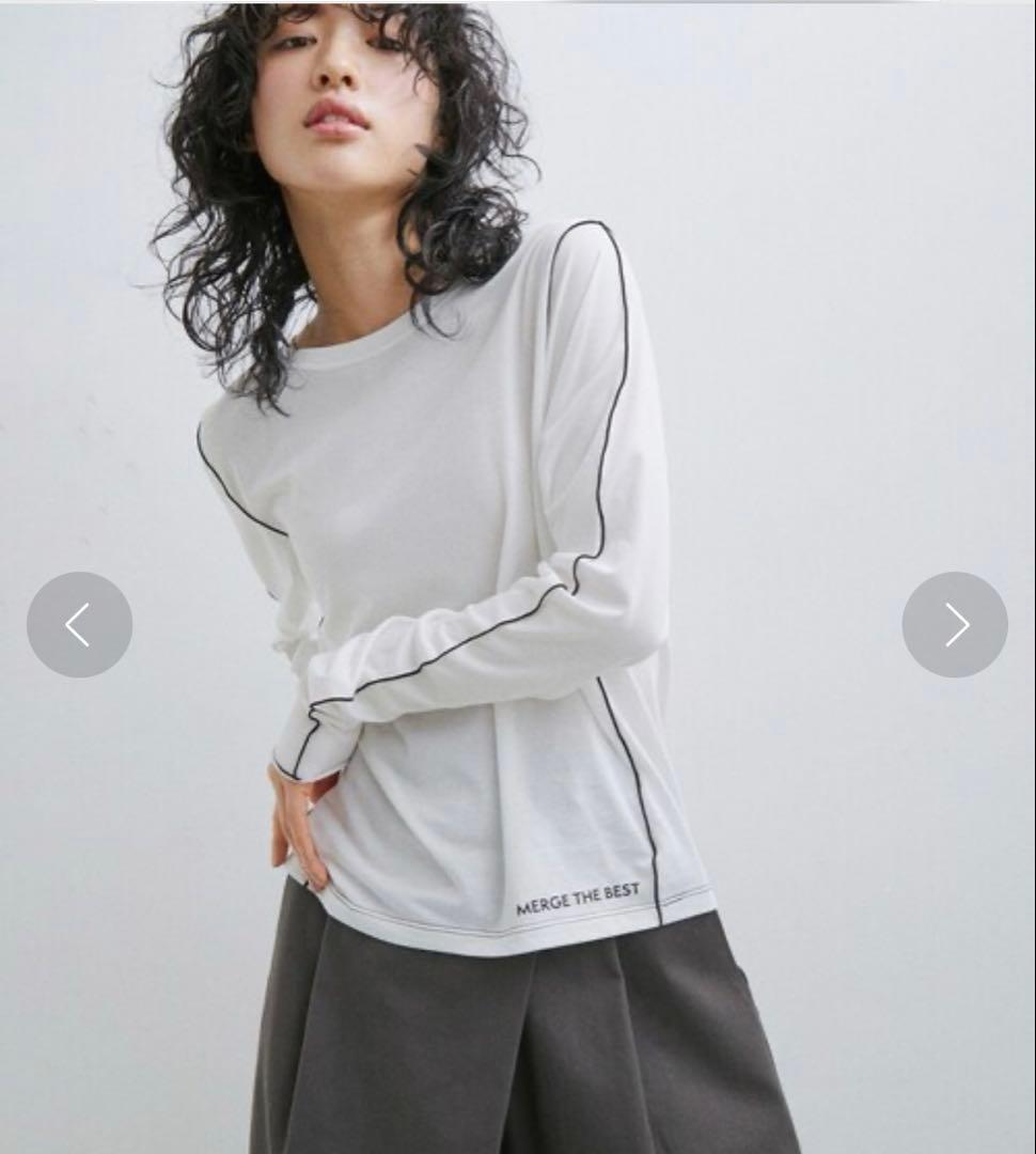 ベルテッドストラップロンパース　カラーステッチロンTセット