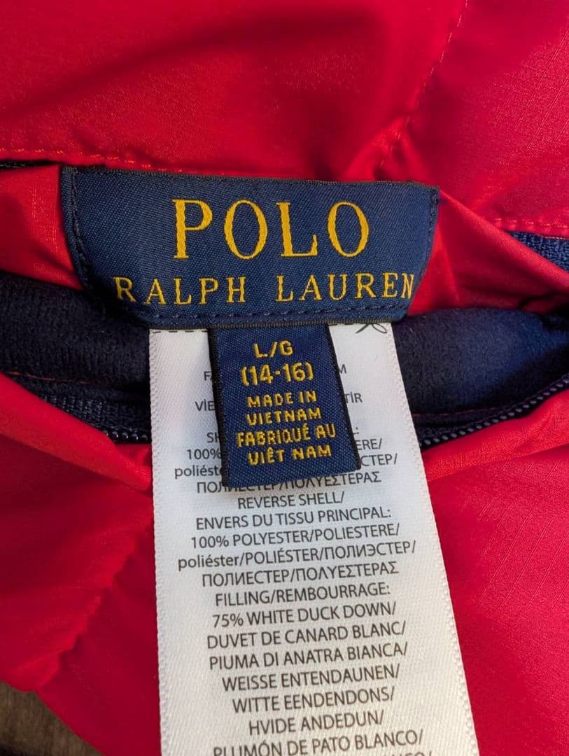 汎用性抜群！【ラルフローレン】キルテッド リバーシブル ダウン ベスト