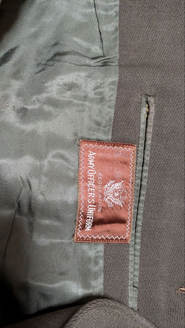 *　 1940年代USAAFアメリカ陸軍士官制服　ウールシャツ　ネクタイセット