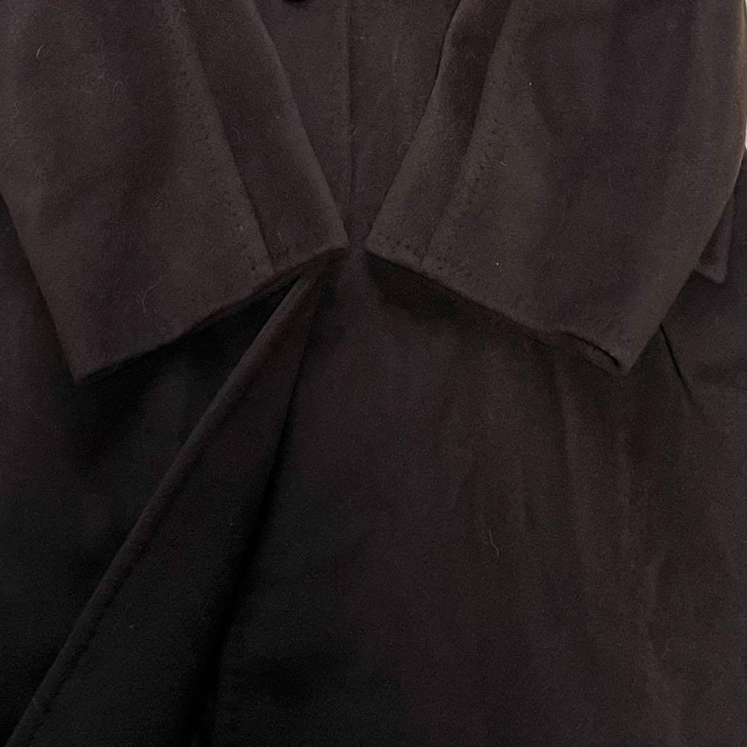 美品 マックスマーラ ロングコート カシミヤ混 白タグ ブラウン 42 大きめ