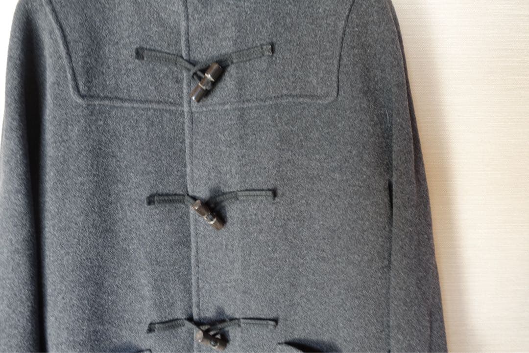 未使用イーヴォ ダッフルコート グレー　ロング フード アウター　サイズ50