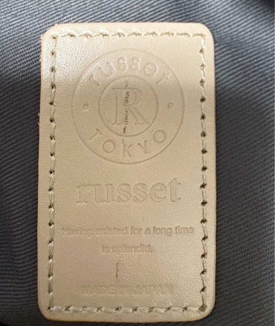 ラシット　ラウンドショルダーバッグ　ソフトレザー　美品