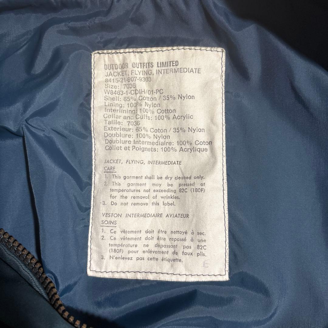 カナダ軍　フライトジャケット　ma-1