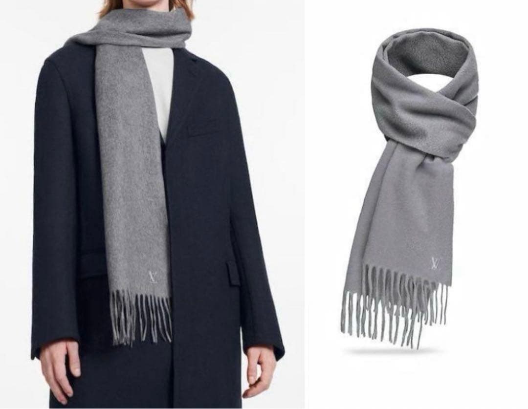 ルイヴィトン　マフラー　カシミヤ100% エシャルプ　ジェラム