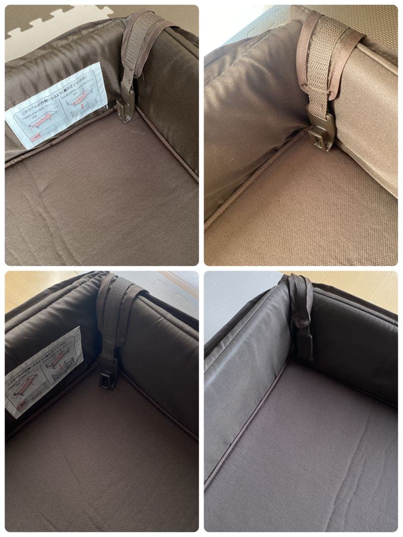 アップリカ ココネル エアープラス ベビーベッド チョコレート 折りたたみ