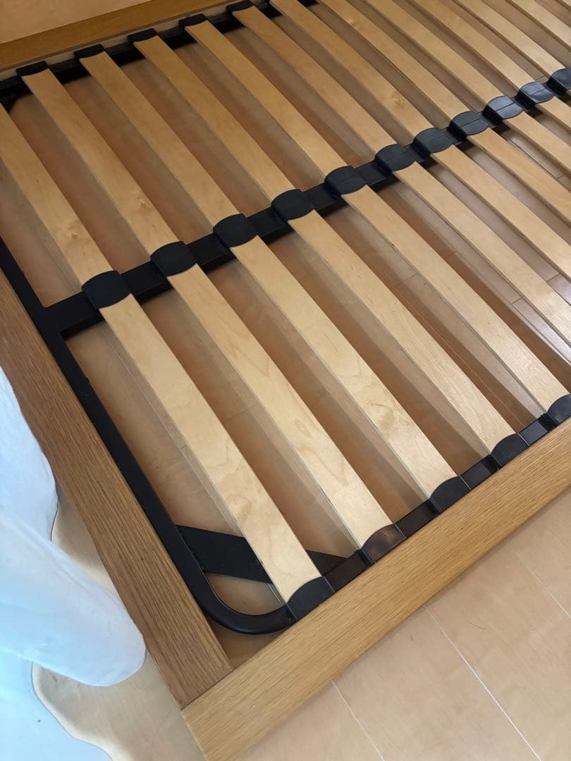 無印　木製ベッドフレーム（セミダブル）