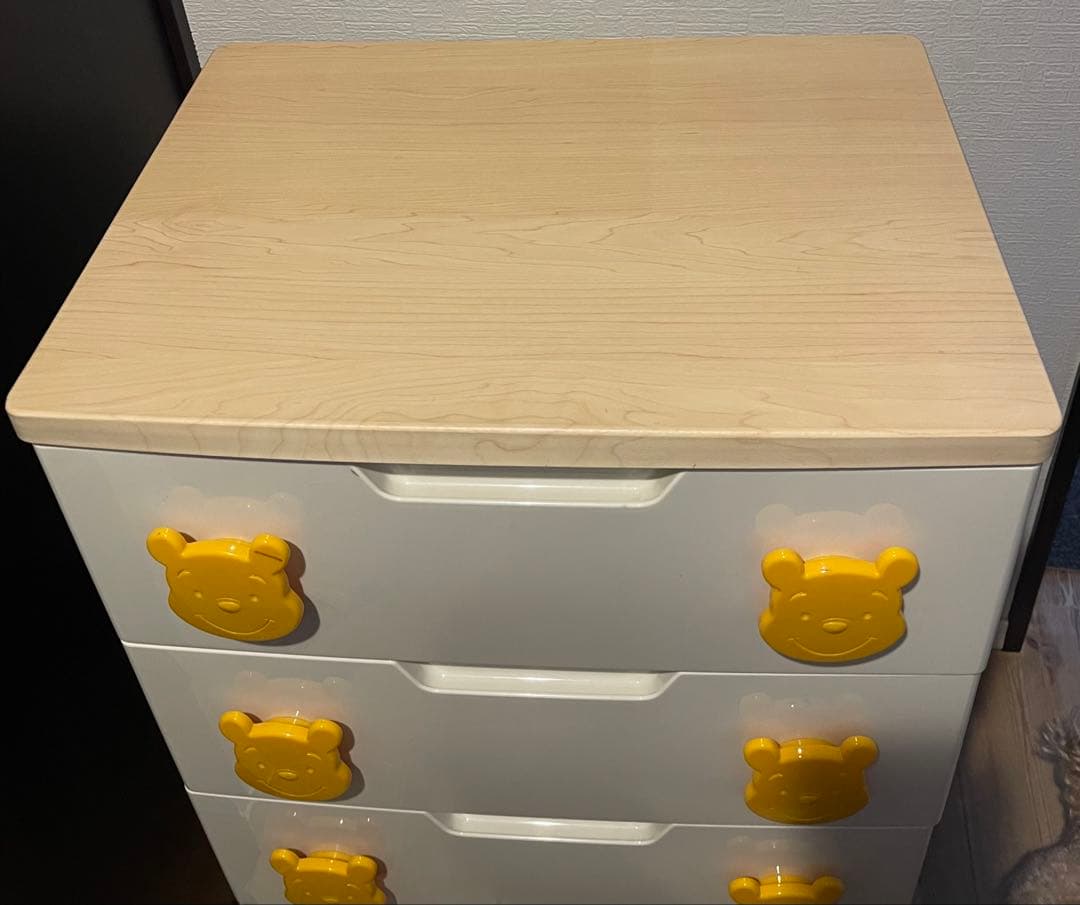 最終値下げ‼️送料込‼️美品‼️アイリスくまのプーさん　ディズニー　5段　チェスト