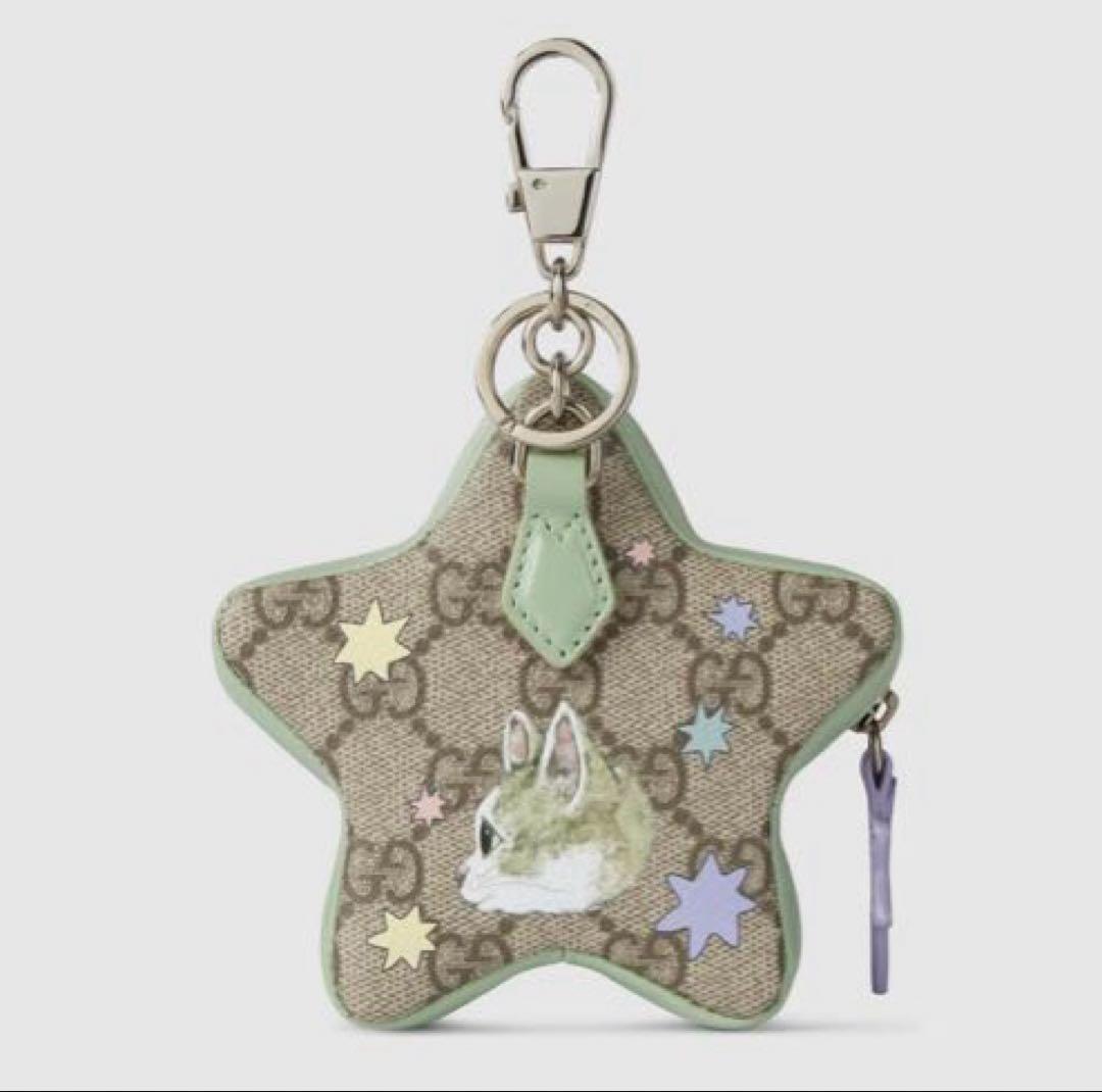 （新品未使用）ヒグチユウコ GUCCI 星型ポーチ 日本限定　ペーパーチャーム付