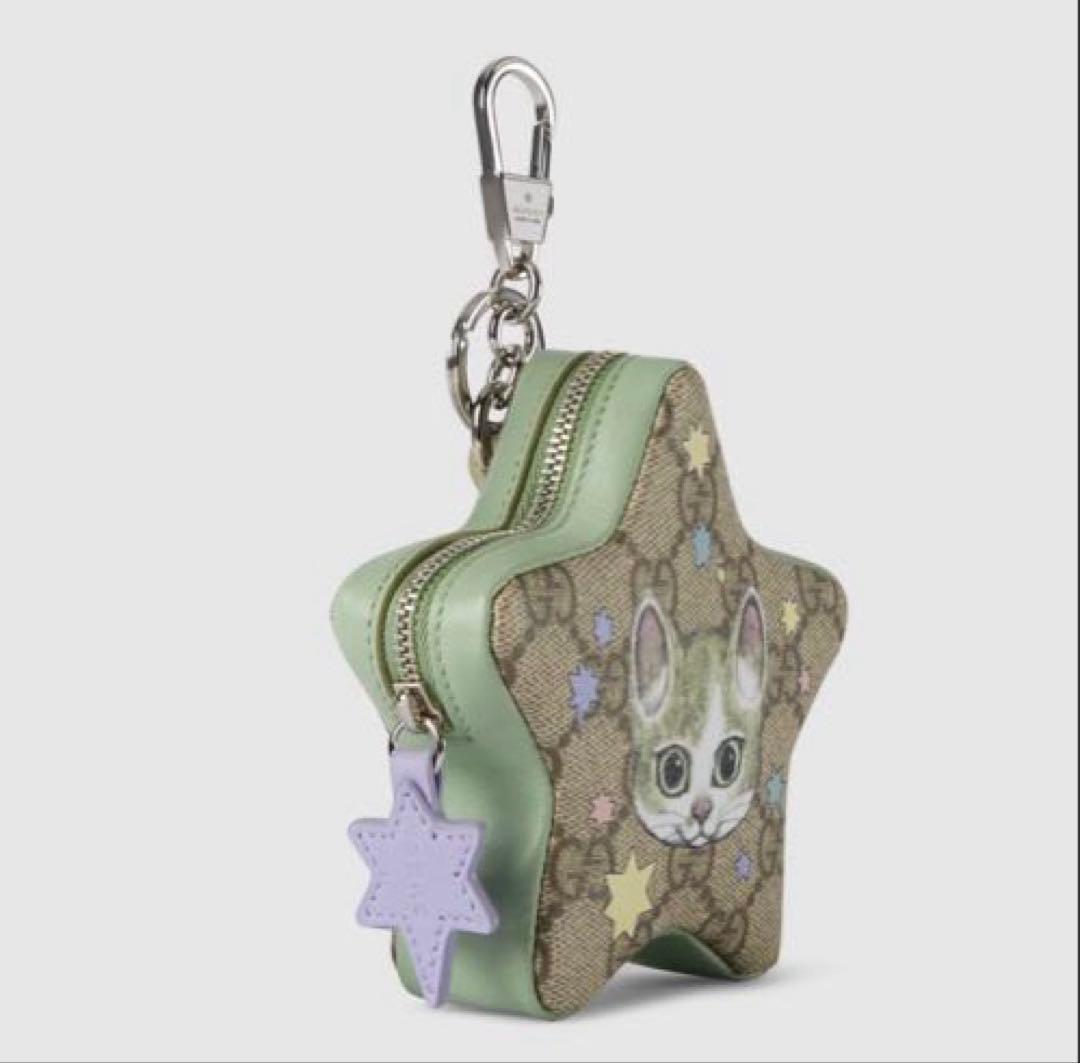 （新品未使用）ヒグチユウコ GUCCI 星型ポーチ 日本限定　ペーパーチャーム付