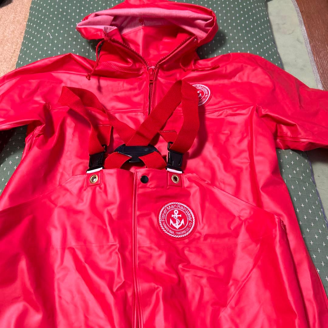 FisherMan RainWear 赤 レインウェア