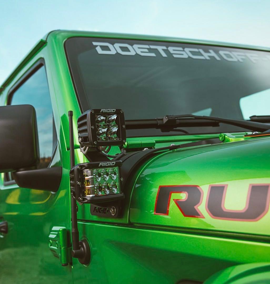 JEEP ラングラー　RIGIDライト用マウント