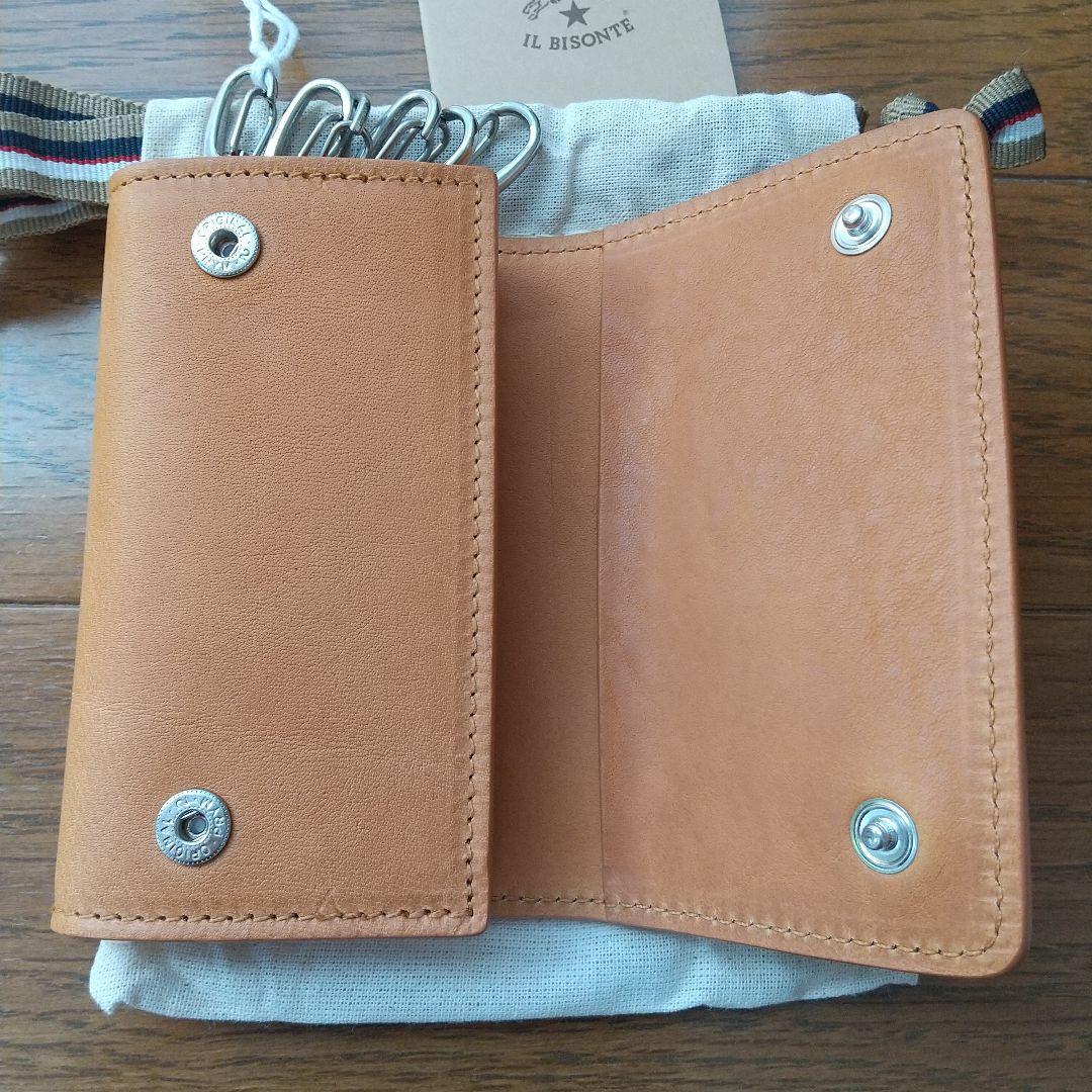 新品　イルビゾンテ　IL BISONTE　6連　キーケース　ヌメ