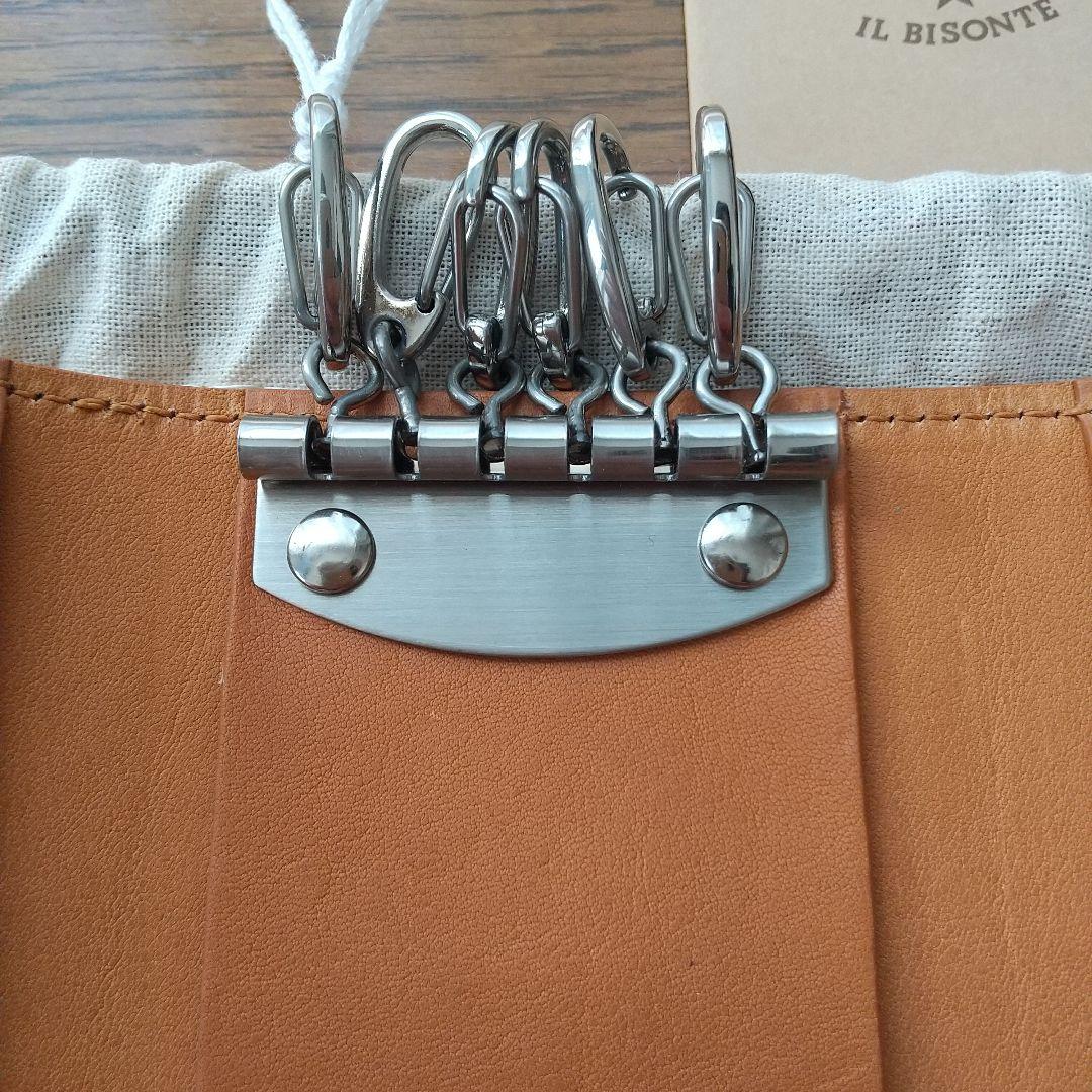 新品　イルビゾンテ　IL BISONTE　6連　キーケース　ヌメ