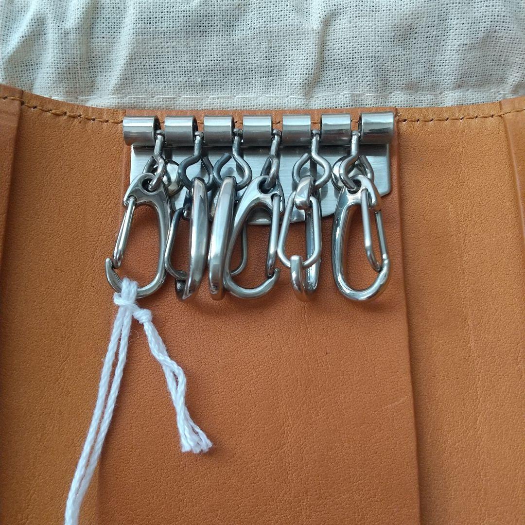 新品　イルビゾンテ　IL BISONTE　6連　キーケース　ヌメ