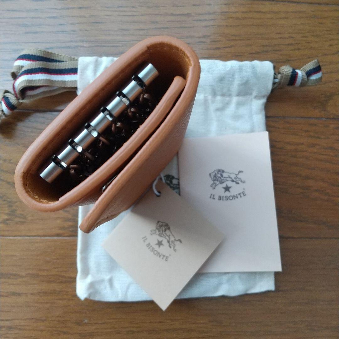 新品　イルビゾンテ　IL BISONTE　6連　キーケース　ヌメ