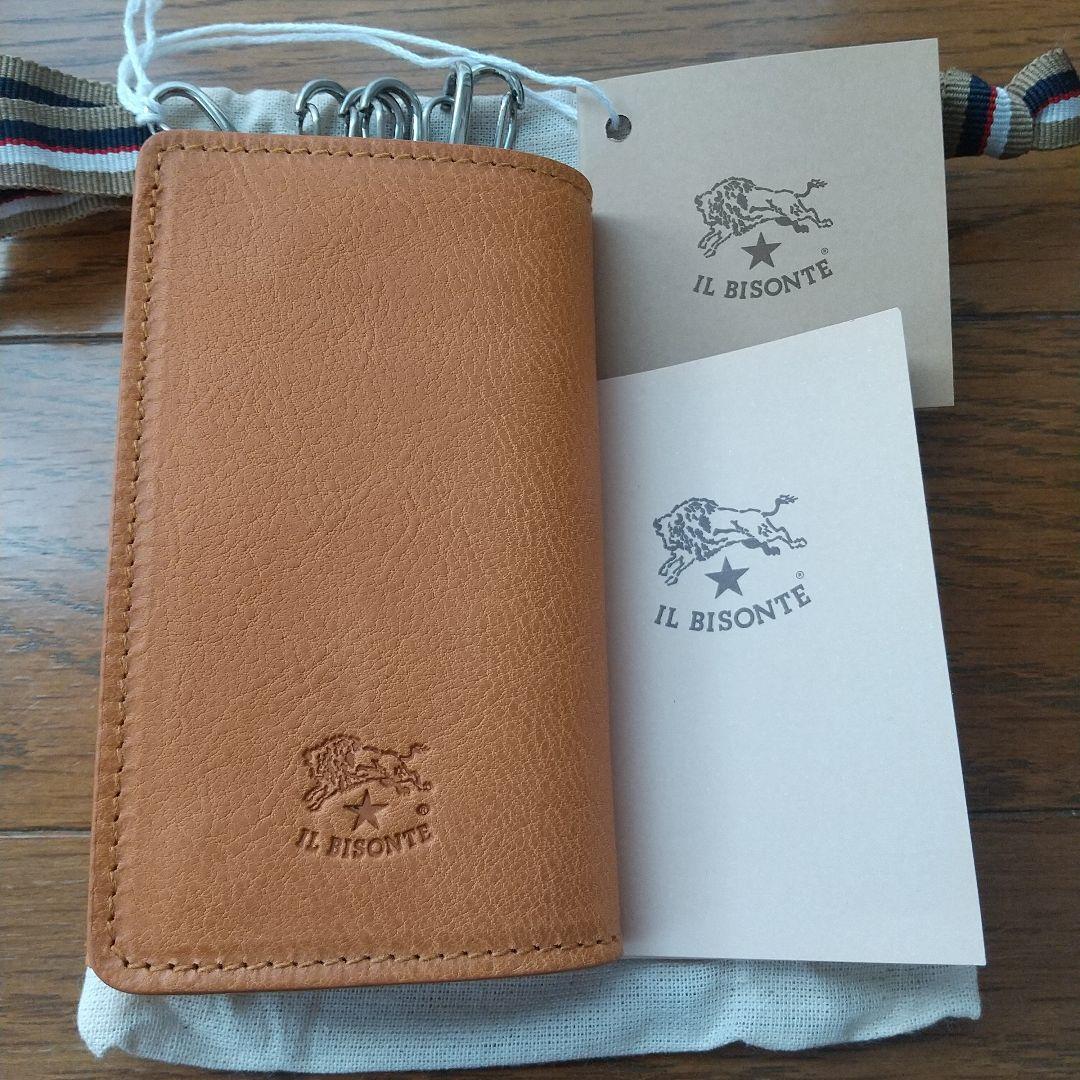新品　イルビゾンテ　IL BISONTE　6連　キーケース　ヌメ
