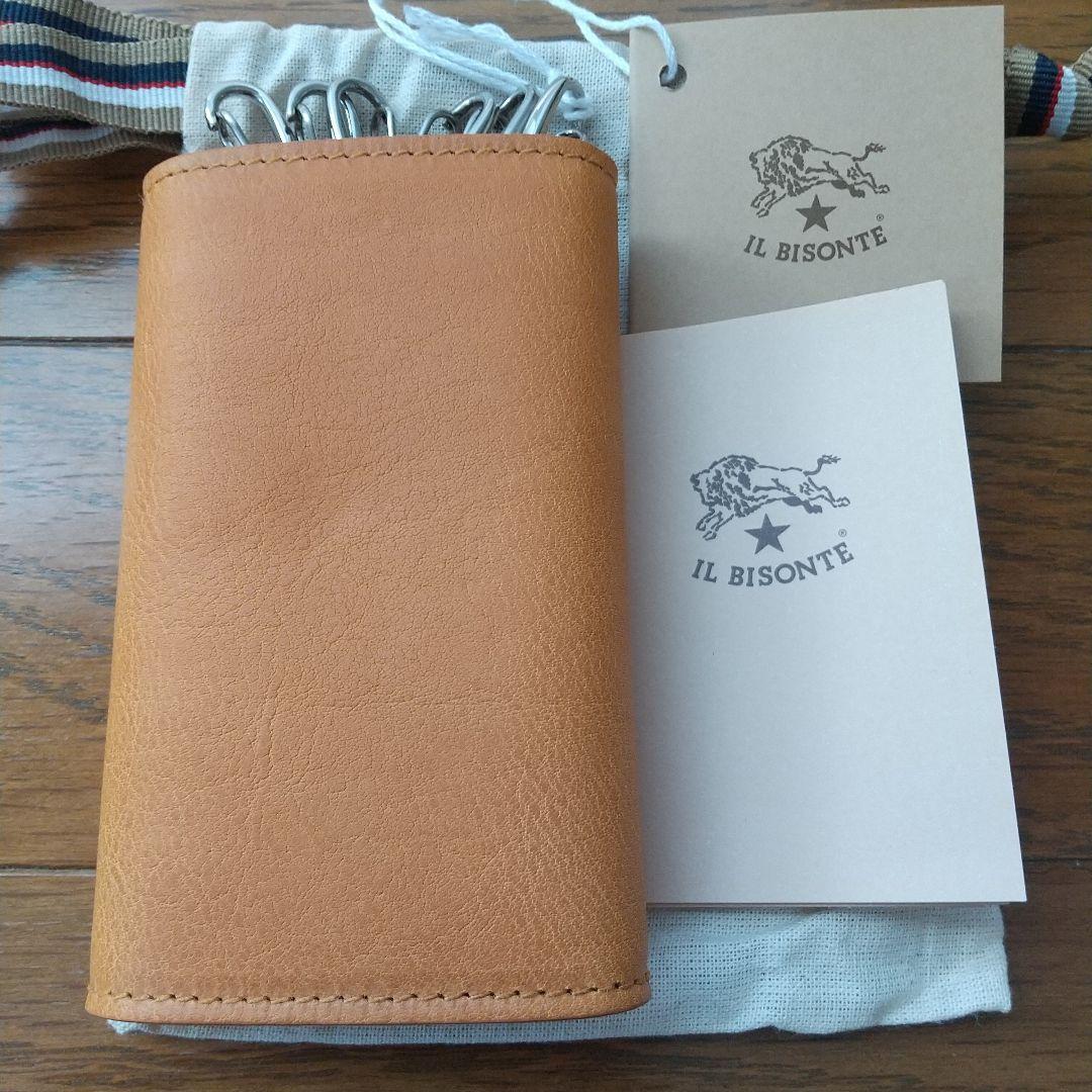 新品　イルビゾンテ　IL BISONTE　6連　キーケース　ヌメ