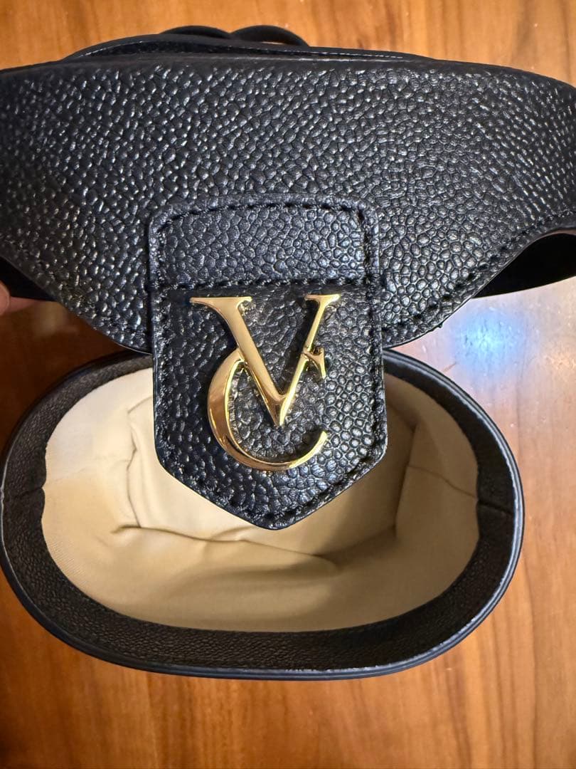 超美品 CHRISTIAN VILLA バニティバッグ レディース ブラック