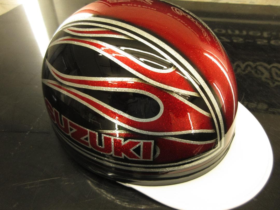 三つボタン‼送料込！！カスタムコルク半　スズキ　ファイヤーラメ最安値047