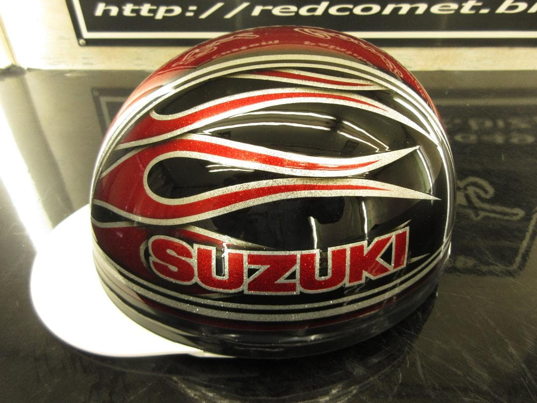 三つボタン‼送料込！！カスタムコルク半　スズキ　ファイヤーラメ最安値047