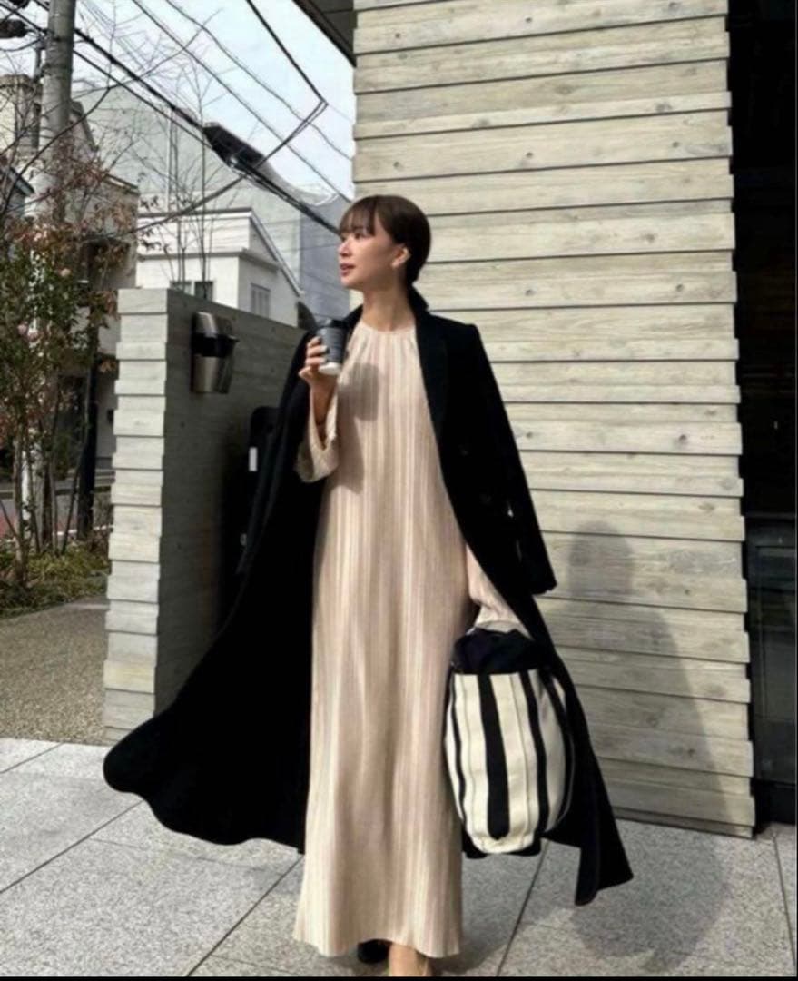 clastellar pleated long dress ワンピース