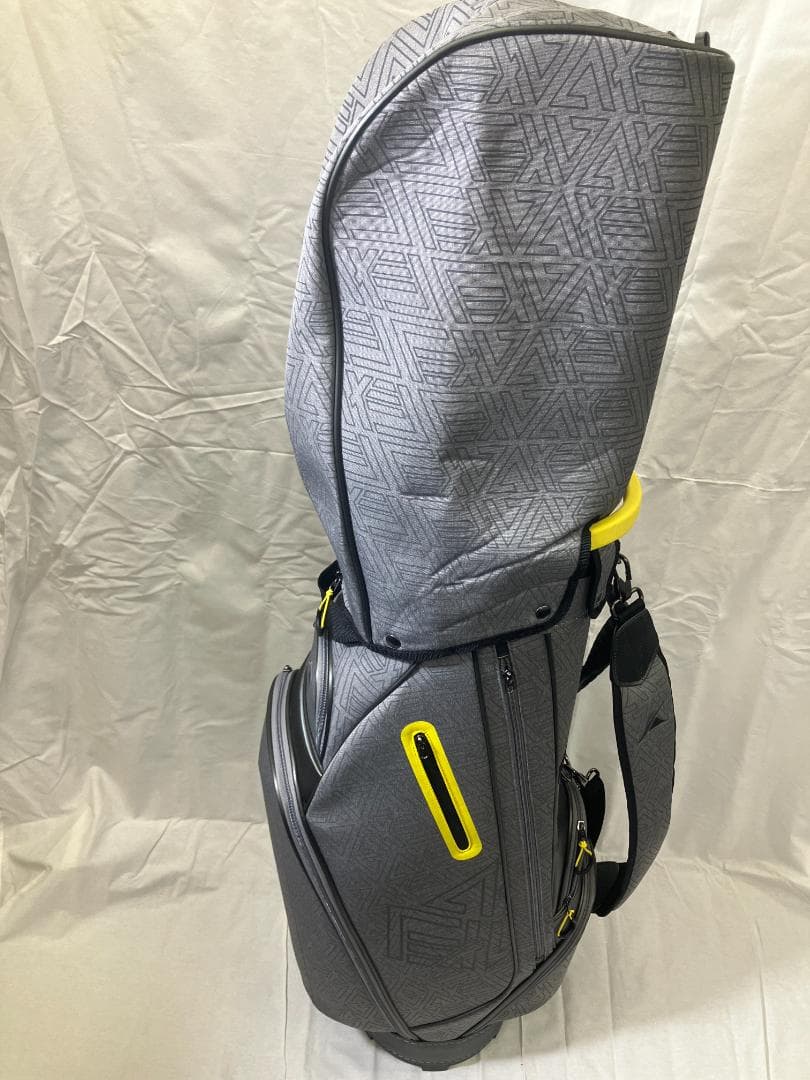 ア*リ様 み*︎様 【新品】AXEL キャディバッグ シルバー×イエロー 9型