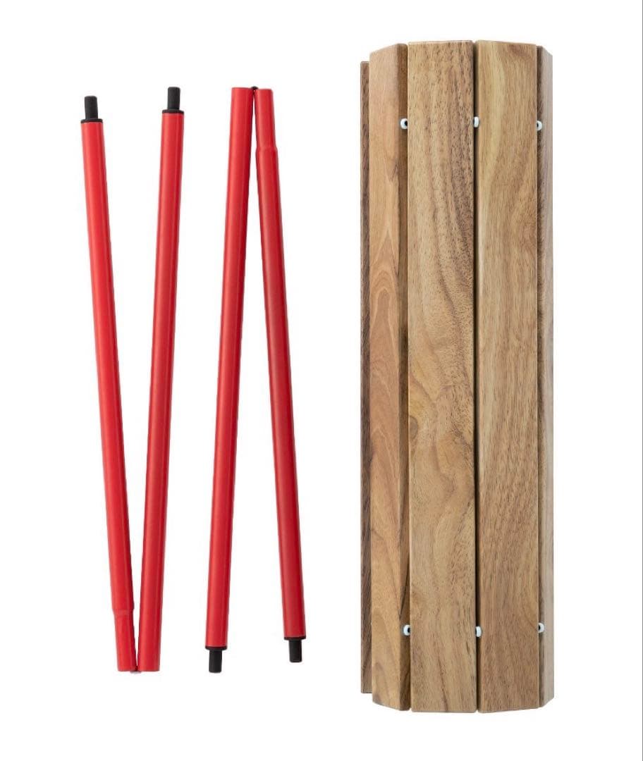 新品未開封 Coleman コールマン アウトドアワゴン ウッドロールテーブル