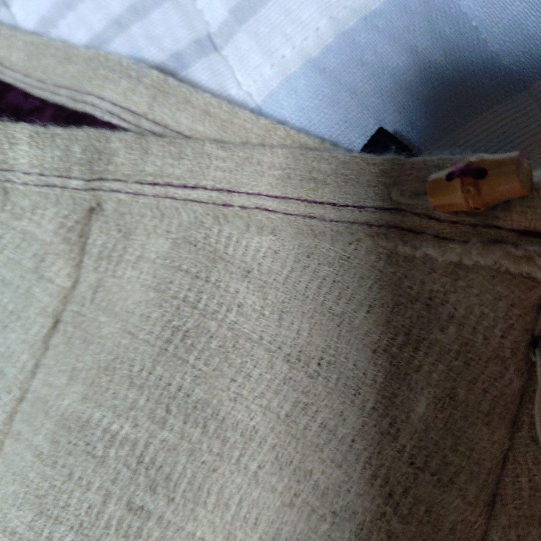 パラスパレス秋冬春　花柄プリント 生成り系ひざ丈スカート