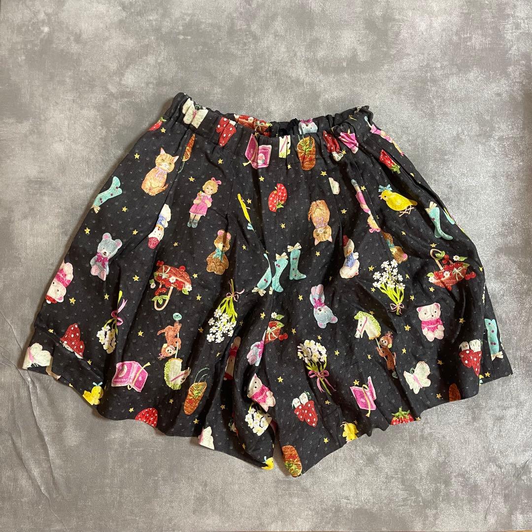 美品 yukiemon ユキエモン 人気テキスタイル ショート パンツ FREE