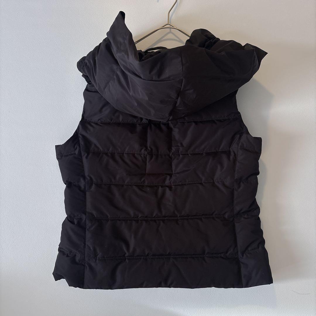 【定番】エムズグレイシー ダウンベスト ブラック40 ダブルジップ