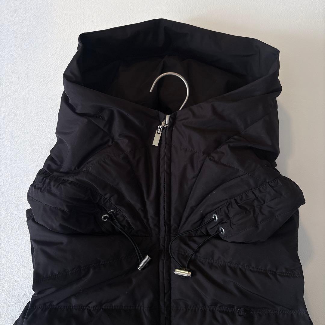 【定番】エムズグレイシー ダウンベスト ブラック40 ダブルジップ