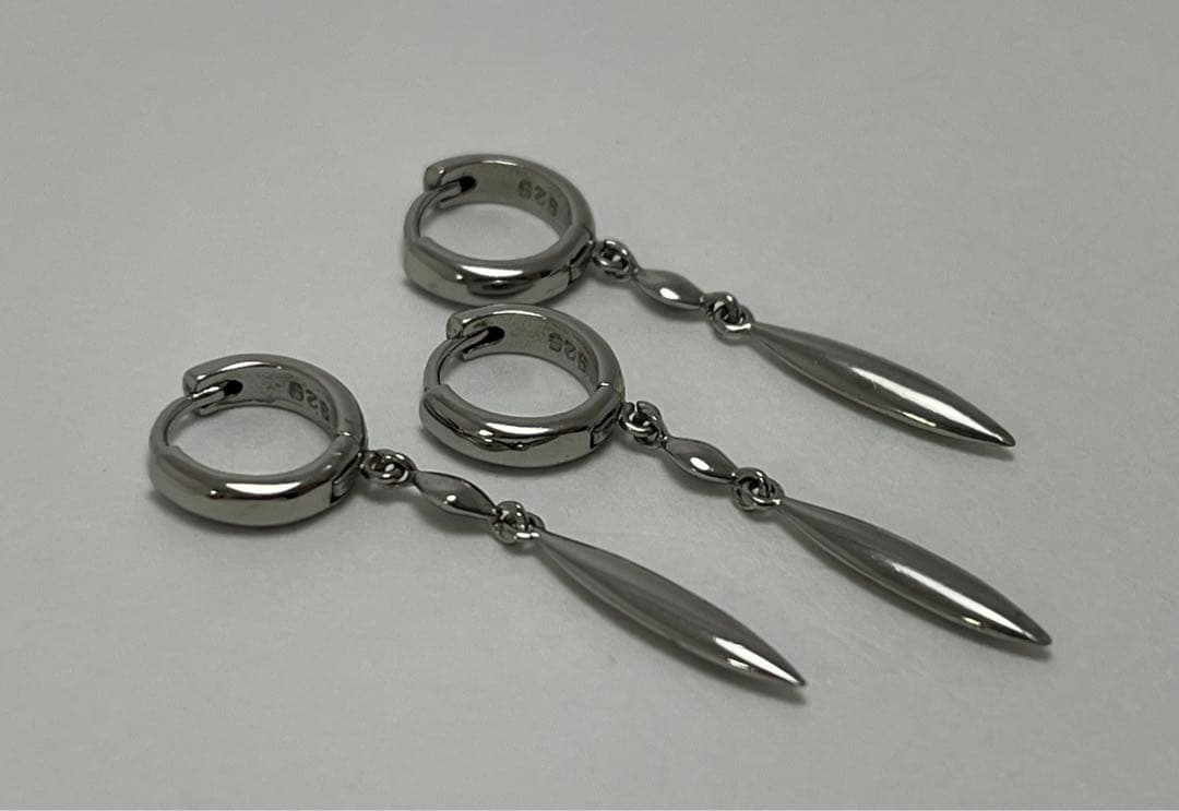 AZZURO アズーロ ミラージュフープピアス 3個セット