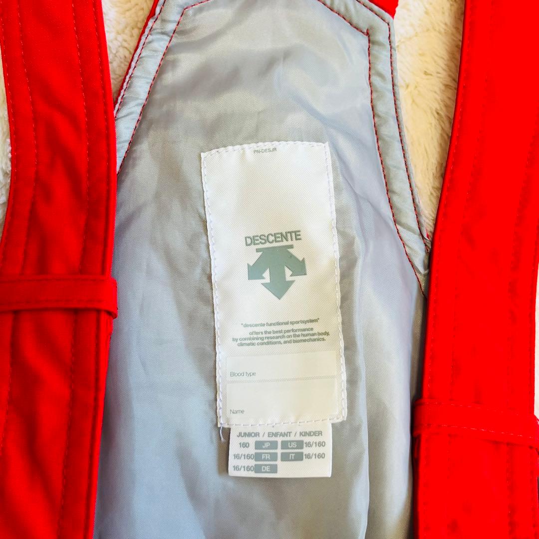 【極美品✨】DESCENTE スキーウェア 上下セット 160 防水 記名無し