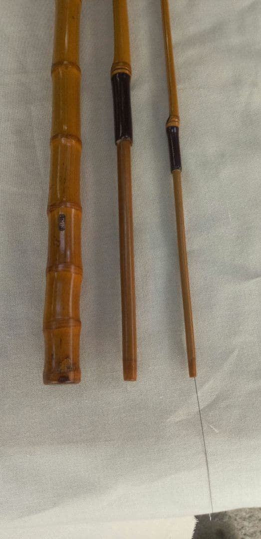 江戸和竿　東正　布袋竹・印籠中通し 3本継　ハゼ竿　細身・軽量竿　良品