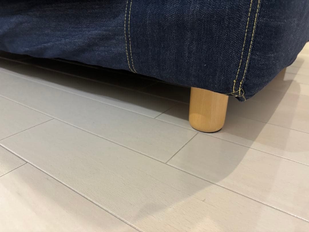 ソファ本体　2.5シーター・ワイドアーム　デニム　フェザー