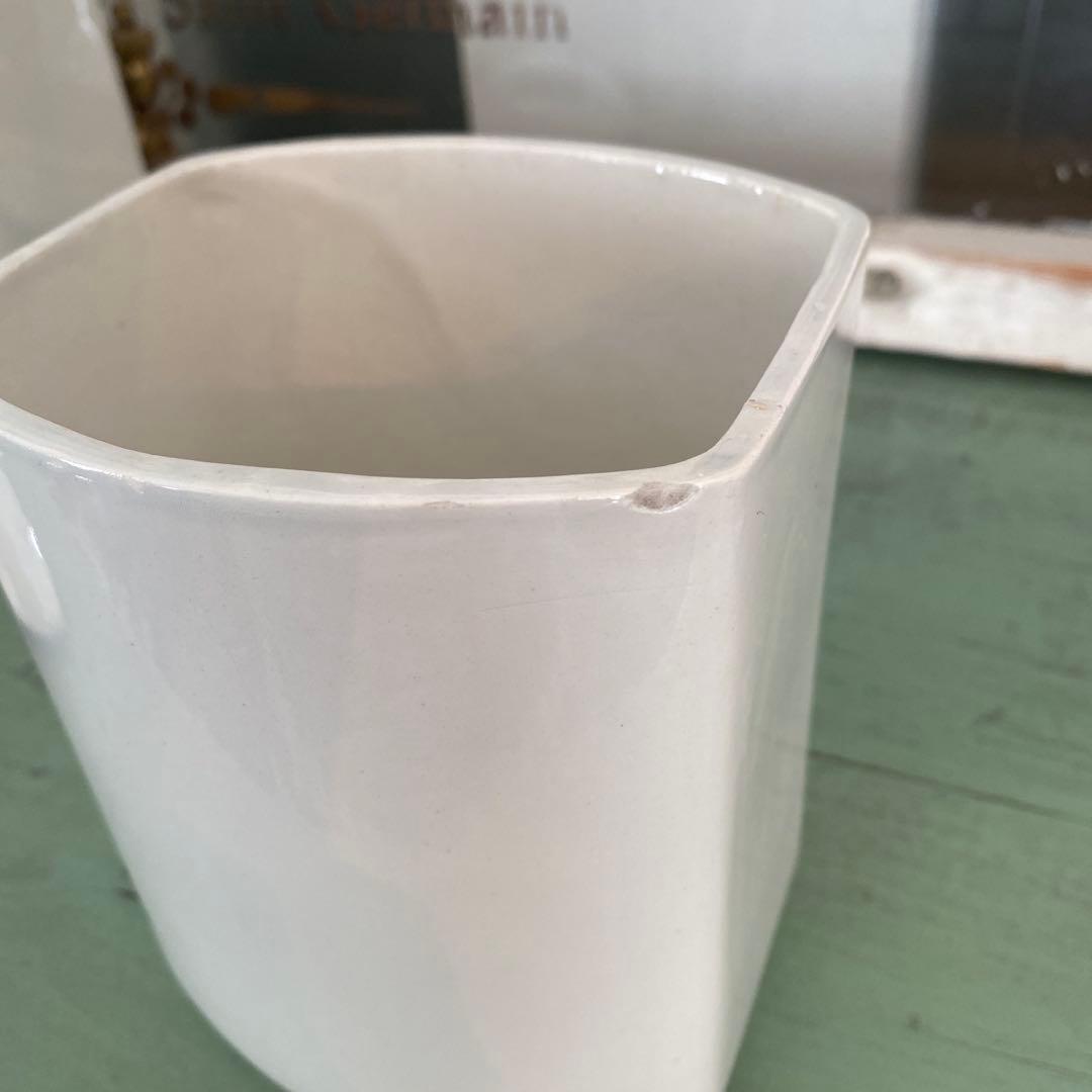 HBCM Béarn クレイユエモントロー バスク柄 陶器キャニスター【F】