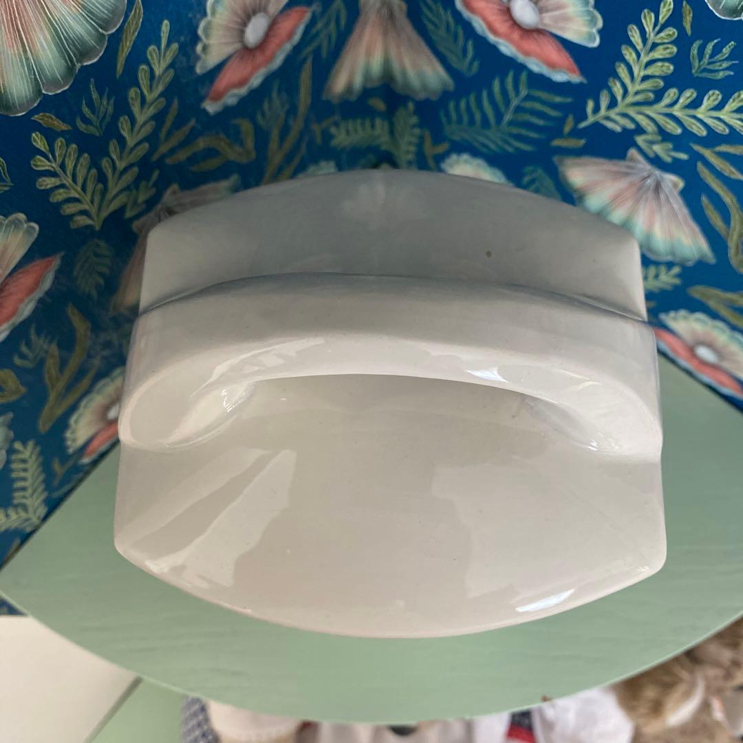 HBCM Béarn クレイユエモントロー バスク柄 陶器キャニスター【F】