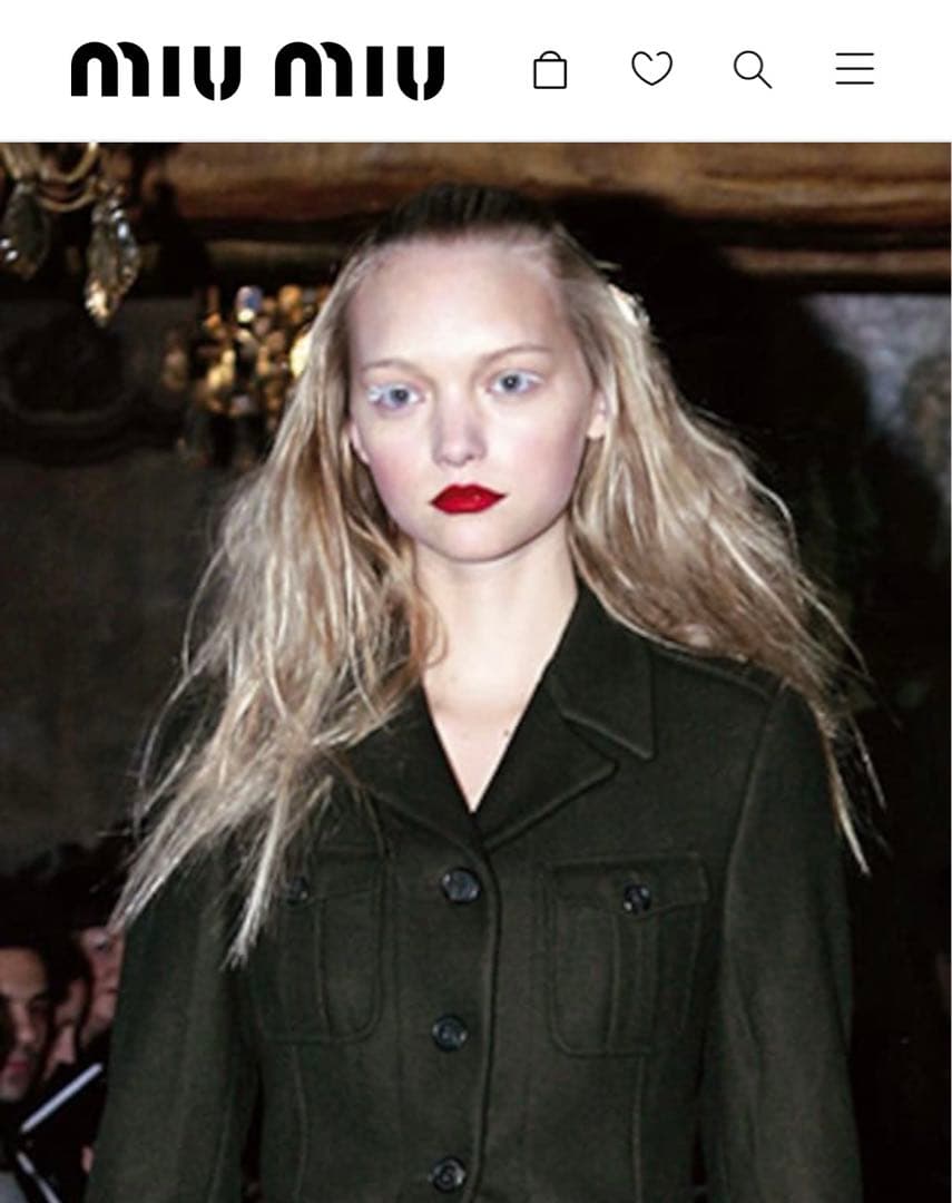 MIUMIU 06 archive Wool Coat IT38 ミュウミュウ