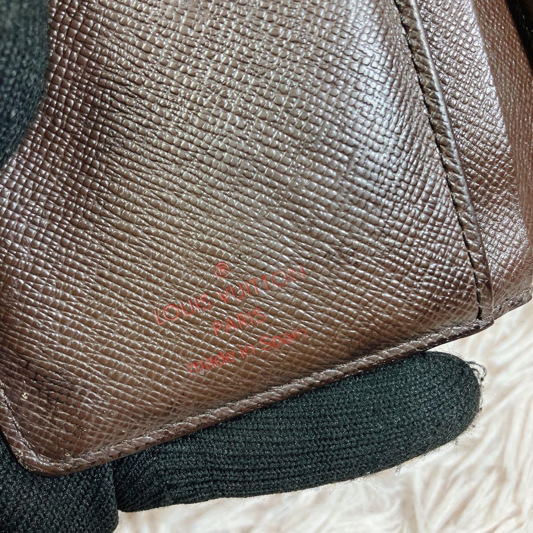 超美品 新型 ルイヴィトン ダミエ ポルト モネ ヴィエノワ がま口 折り財布