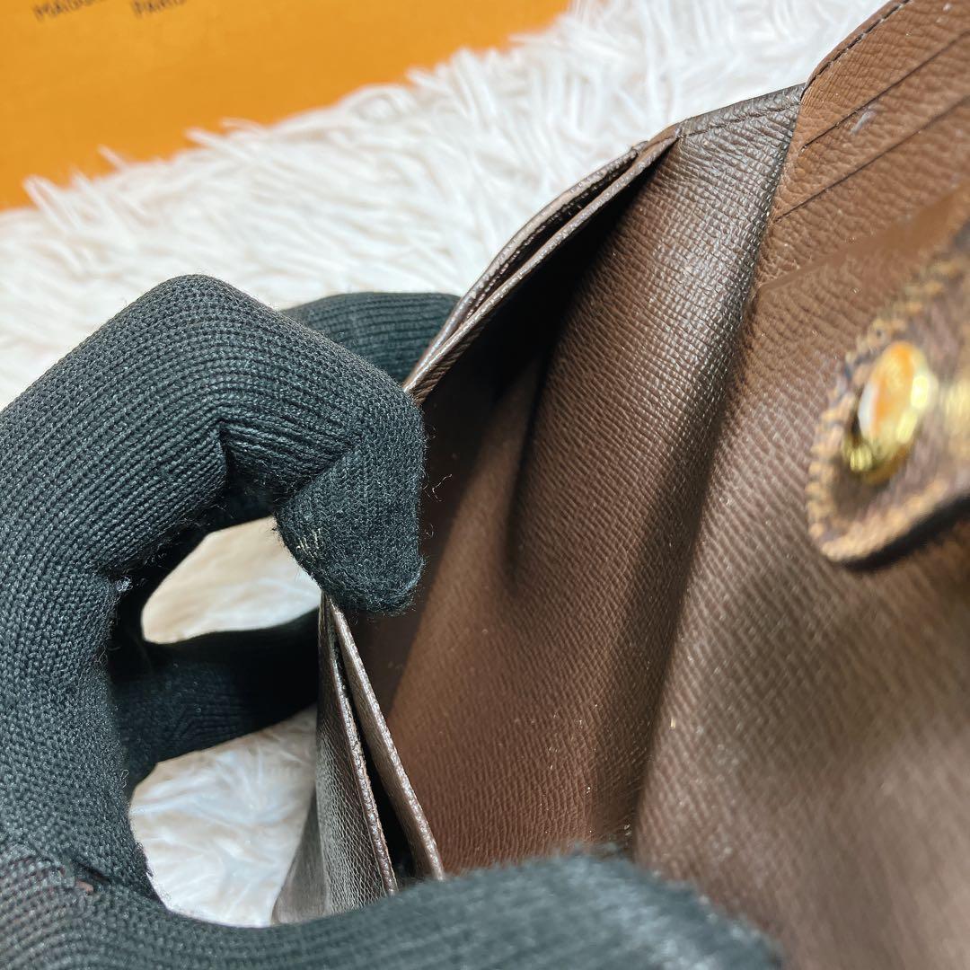 超美品 新型 ルイヴィトン ダミエ ポルト モネ ヴィエノワ がま口 折り財布