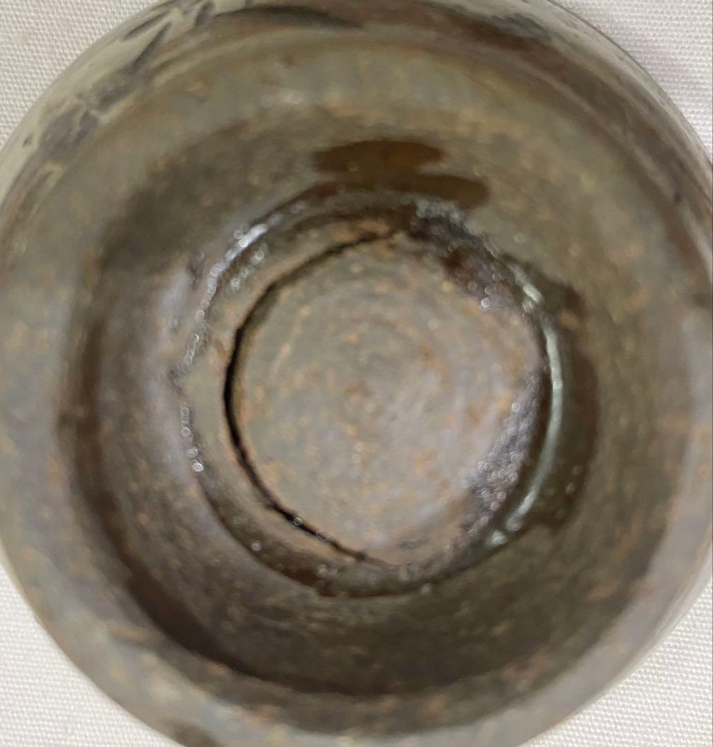 やちむん　人間国宝　金城次郎　\"魚文ぐい呑\" （金継ぎ用参考品）