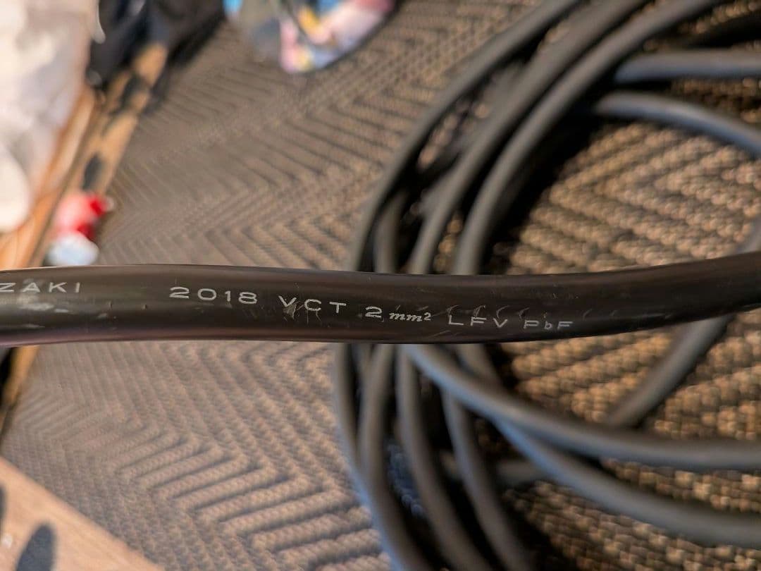 三菱自動車　 純正EV充電ケーブル 200V 10m PHEV