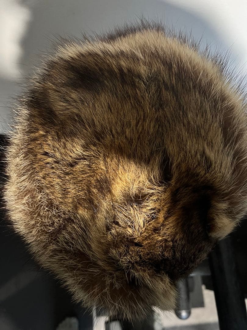 CA4LA リアルファー　ファー製動物頭部デザイン帽子　ロシアンハット