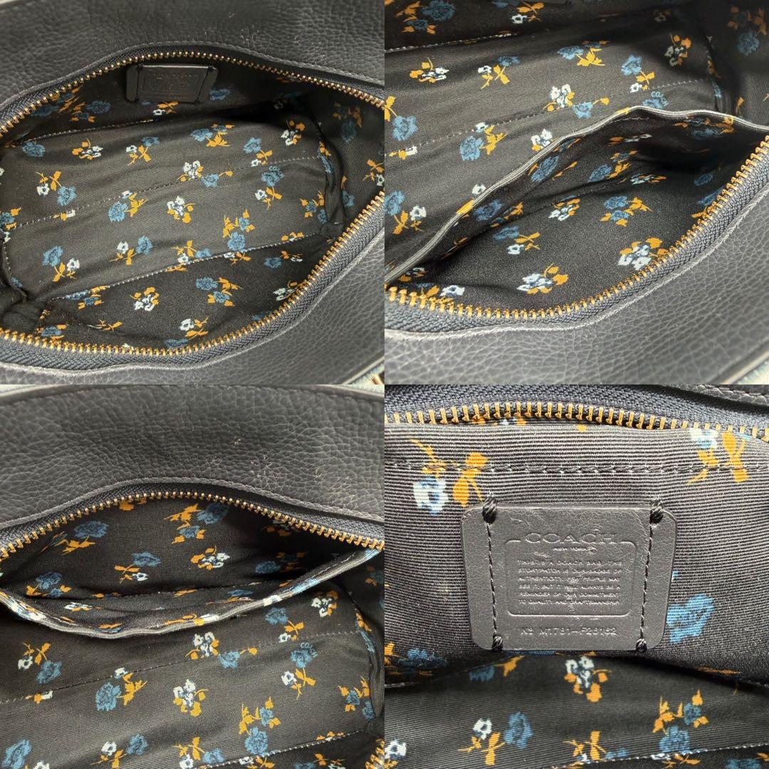 りい COACH コーチ ショルダーバッグ 2way デニム ターンロック