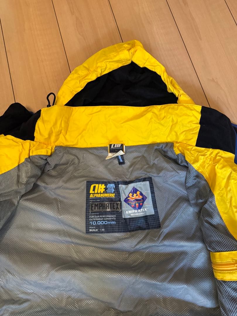 old ALPHANUMERIC ナイロンマウンテンシェルジャケット スノボー
