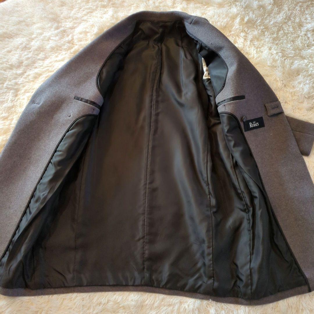 【美品】ザリラクス　メルトンチェスターコート　ウールロングコート　38サイズ